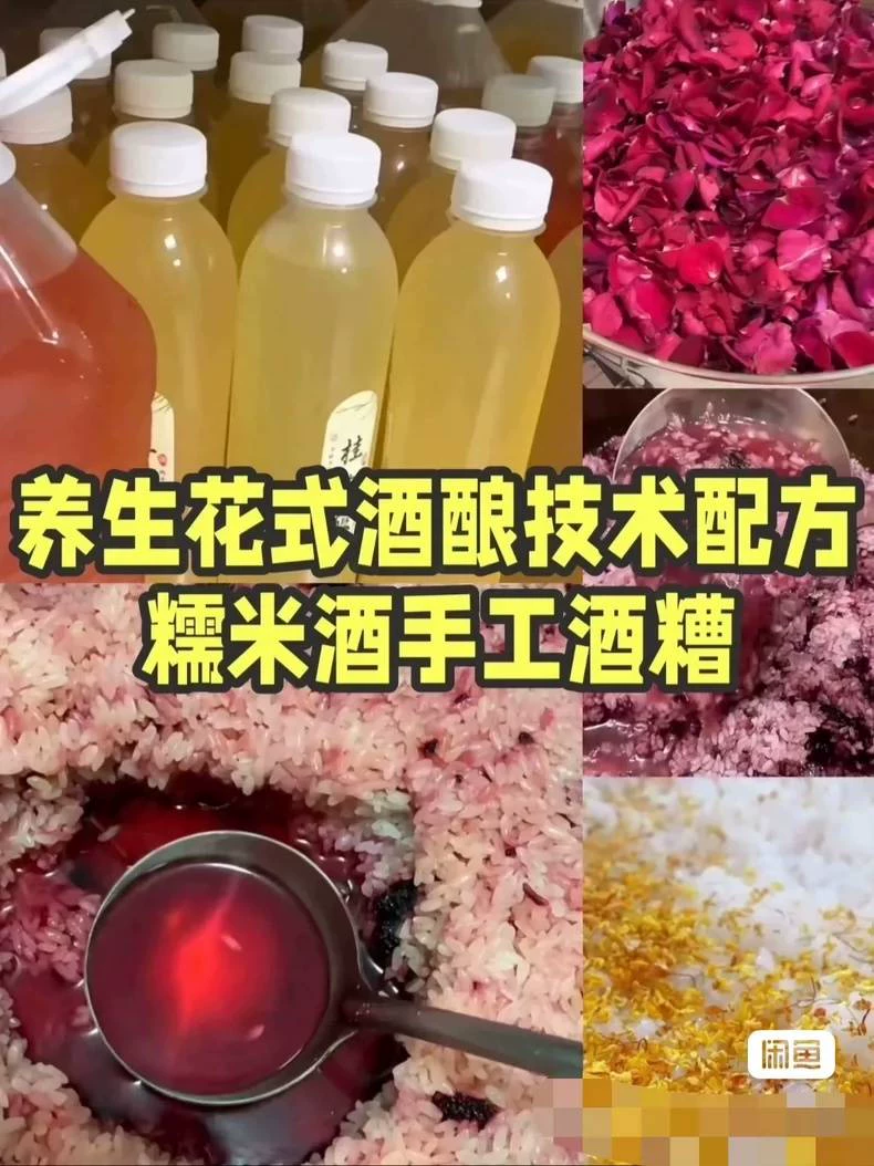 养生花式酒酿技术配方糯米酒手工酒糟酒酿甜米酒技术小吃美食创业(小吃商用配方)产品展示