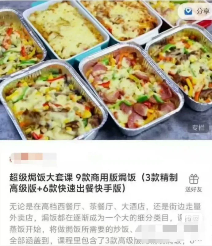 Mr杨 超级焗饭大套课 9款商用版芝士焗饭视频课程(3款精(杨超级焗商用配方)-练摊儿网