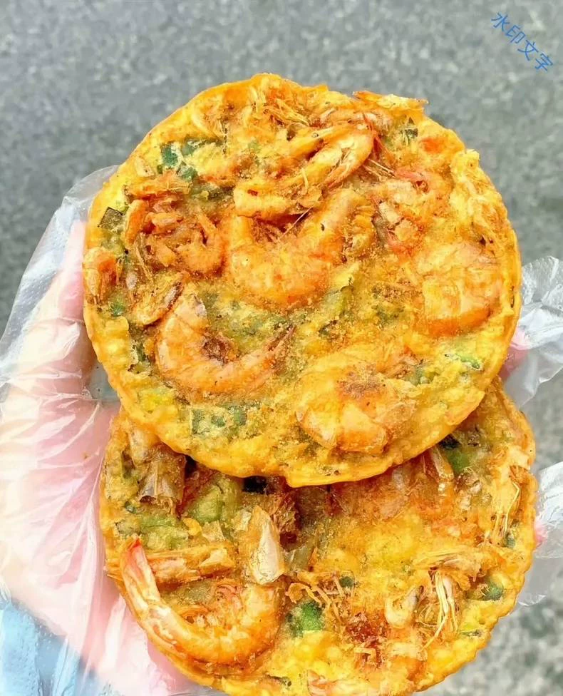 特色小吃《虾饼》外酥里软,成本低利润高哦合适摆摊或者在家做着(小吃商用配方)产品展示