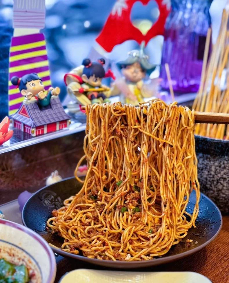《宜宾燃面》技术配方教程,会燃起来的面,详细操作流程