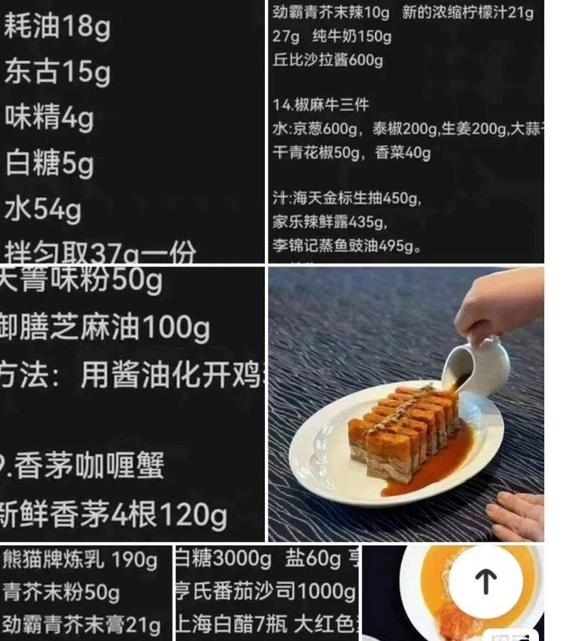 本帮苏浙菜---黑珍珠一钻餐厅鼎膳!菜品标准比例43道核心汁(本帮苏浙商用配方)
