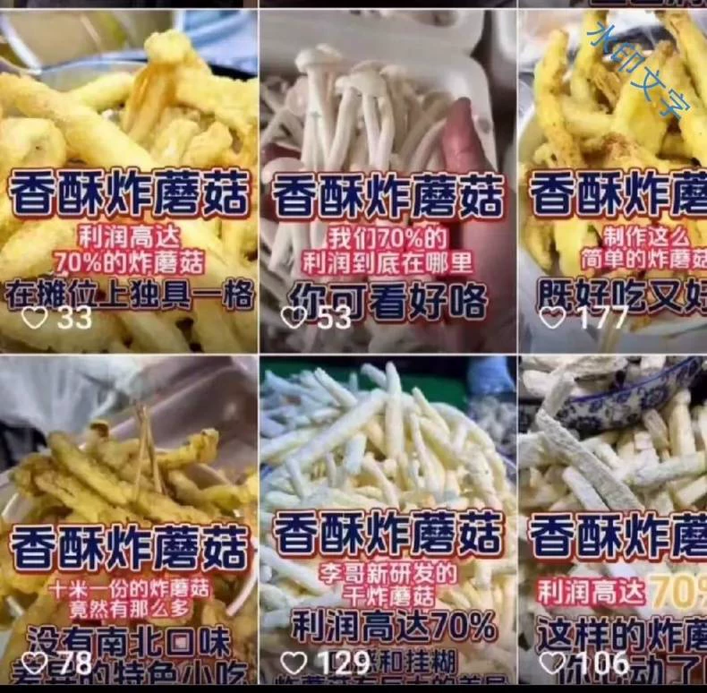 块手炸蘑菇，干炸蘑菇配方（块手炸蘑商用配方）-练摊儿网