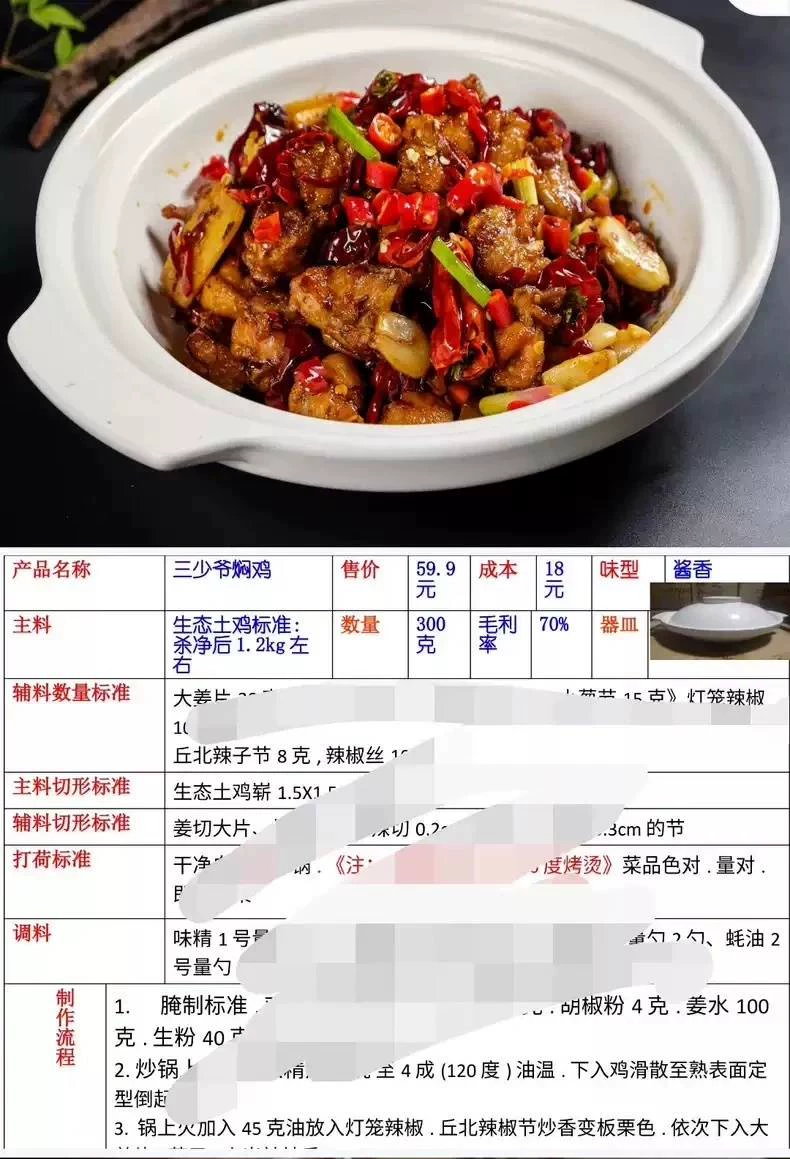 茄子恰恰标准卡sop全套茄子恰恰特色云南菜40道(茄子恰恰商用配方)