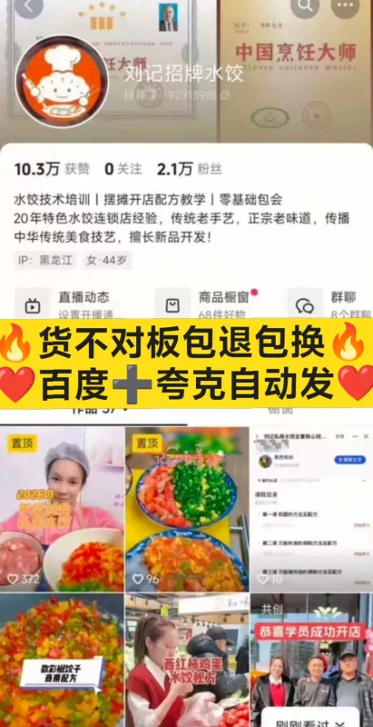 刘记私房特色水饺（） 直接开店技术看目录 电子物品发出不退 A656-练摊儿网