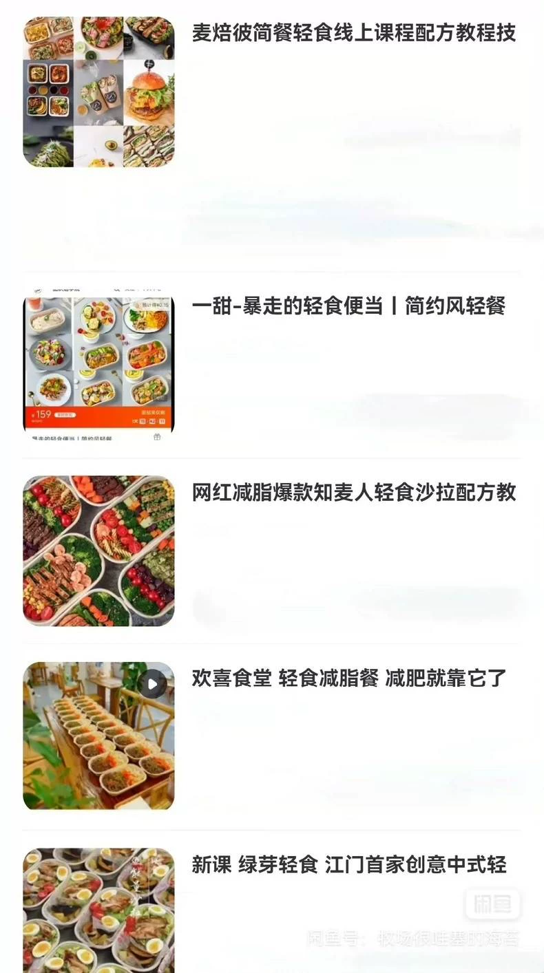 转让十二个知名轻食品牌实体店全套轻食配方!!!(完整版含视频)产品图片6