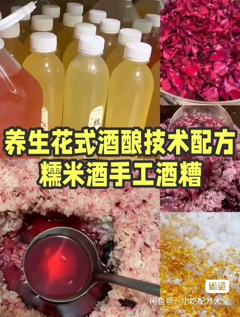养生花式酒酿技术配方糯米酒手工酒糟酒酿甜米酒技术小吃美食创业(小吃商用配方)细节图5