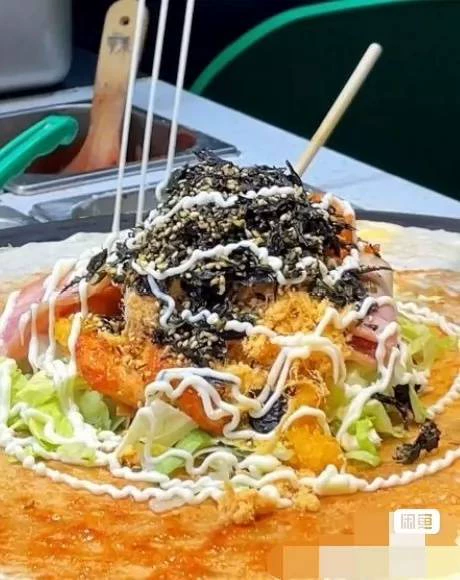 沙拉煎饼配方笔记细节特写