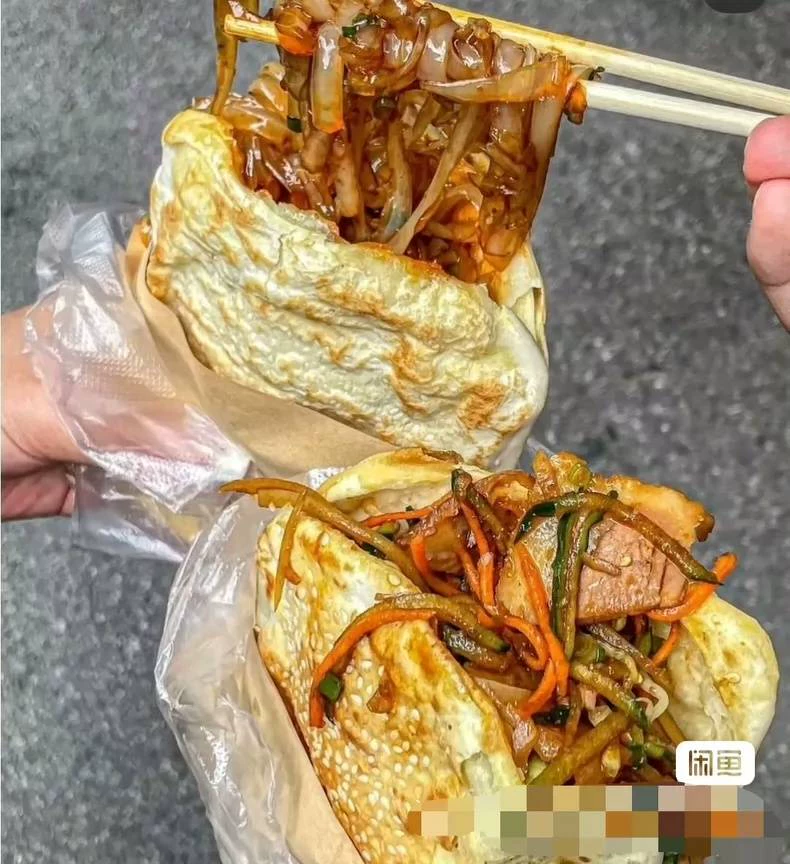 锅盔夹凉粉烧饼夹凉粉配方图片1